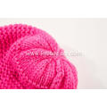 Girl's Knitted Colorful Pompom Winter Beanie Cap